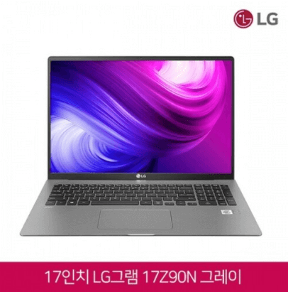 17인치노트북 : LG전자 10세대 코어i7 윈10탑재 17형 LG 그램 2020년형 17Z90N 그레이 정품키스킨 증정