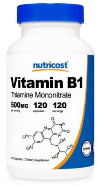 뉴트리코스트 비타민B1 500mg 캡슐 120캡슐 1서빙 500mg 120회분 Vitamin B1 Capsules [500 MG] [120 CAPS]