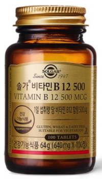 만성피로 비타민 : 솔가 비타민 B12 500, 100정, 1개