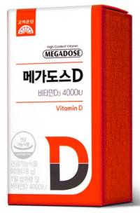 만성피로 비타민 : 고려은단 메가도스D 비타민D3 4000IU 18g, 90정, 1개