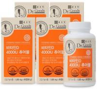 비타민D 결핍 이유 해결법 : 종근당 닥터굿스 비타민D 4000IU 츄어블, 90정, 4개